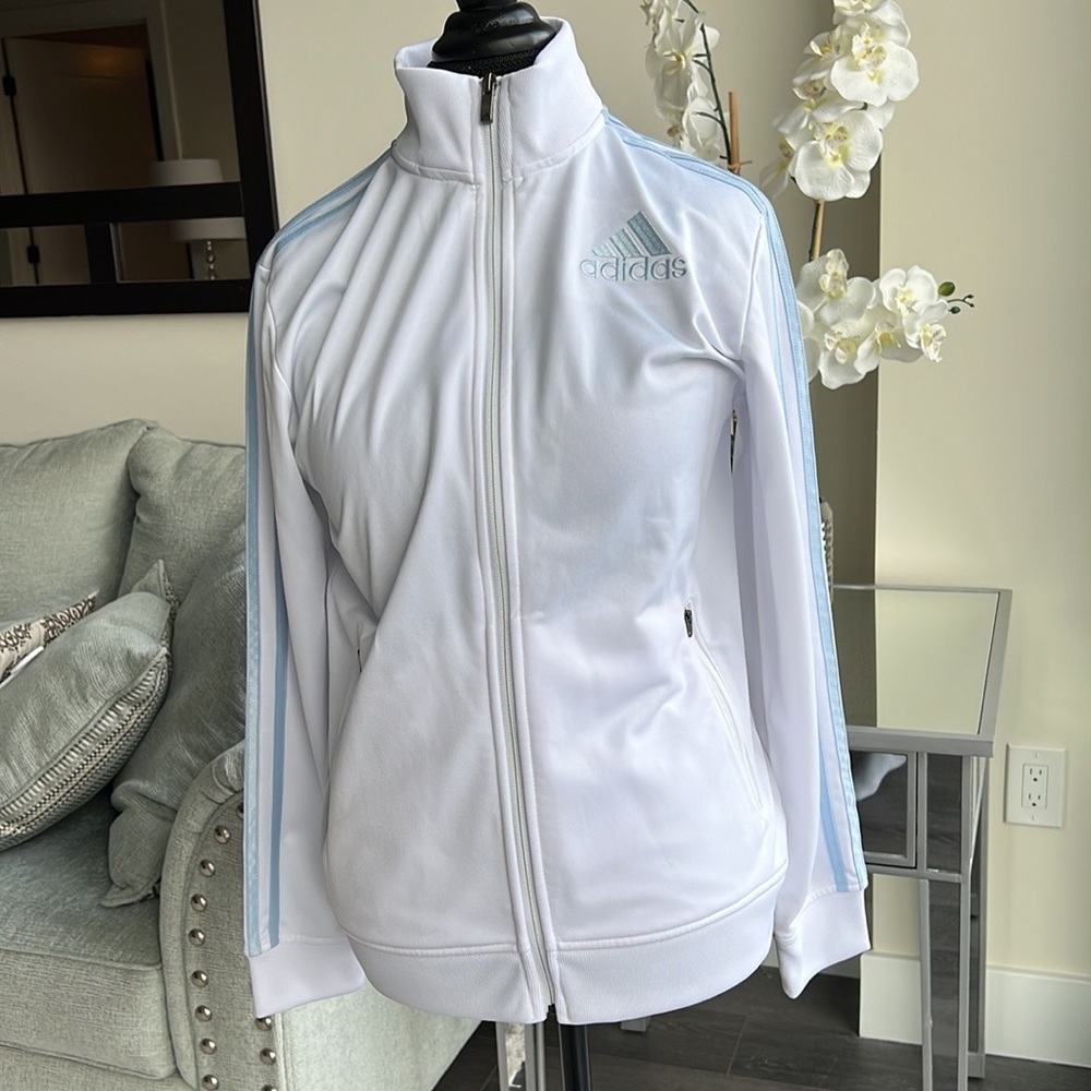 SOLD!  Adidas - Big Kid’s Zip-Up Jacket w/ Stripes